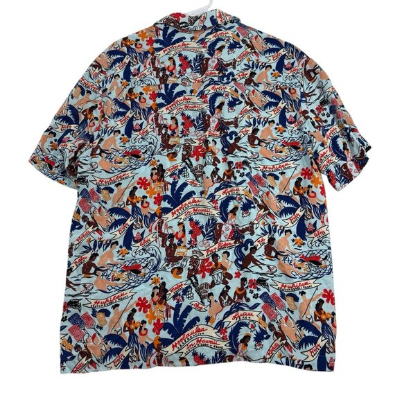 Scotch & Soda c Keoni Hawaii Hawaiian Shirt Sz L Button Front Tropical Vacation - Picture 4 of 13